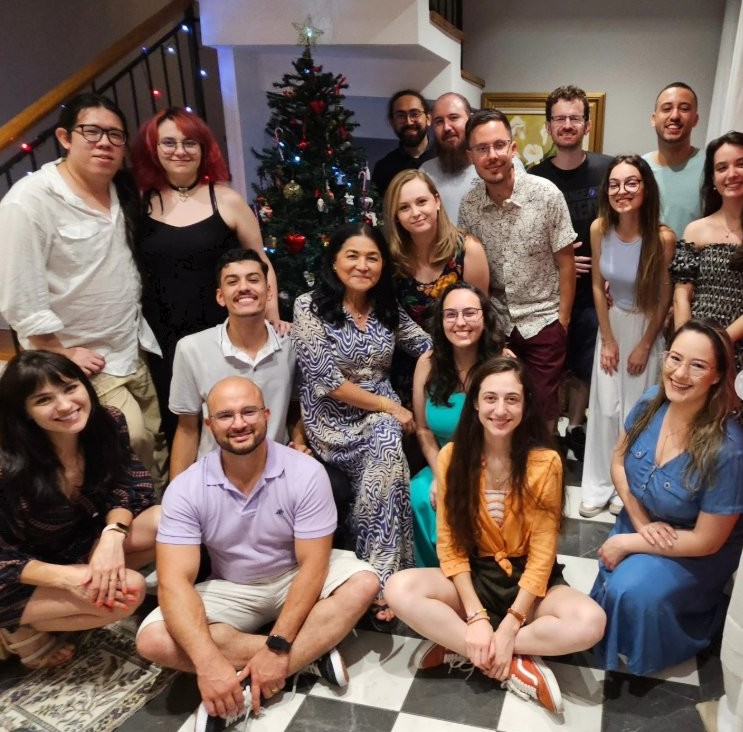 Grupo de pesquisa em confraternização de fim de ano